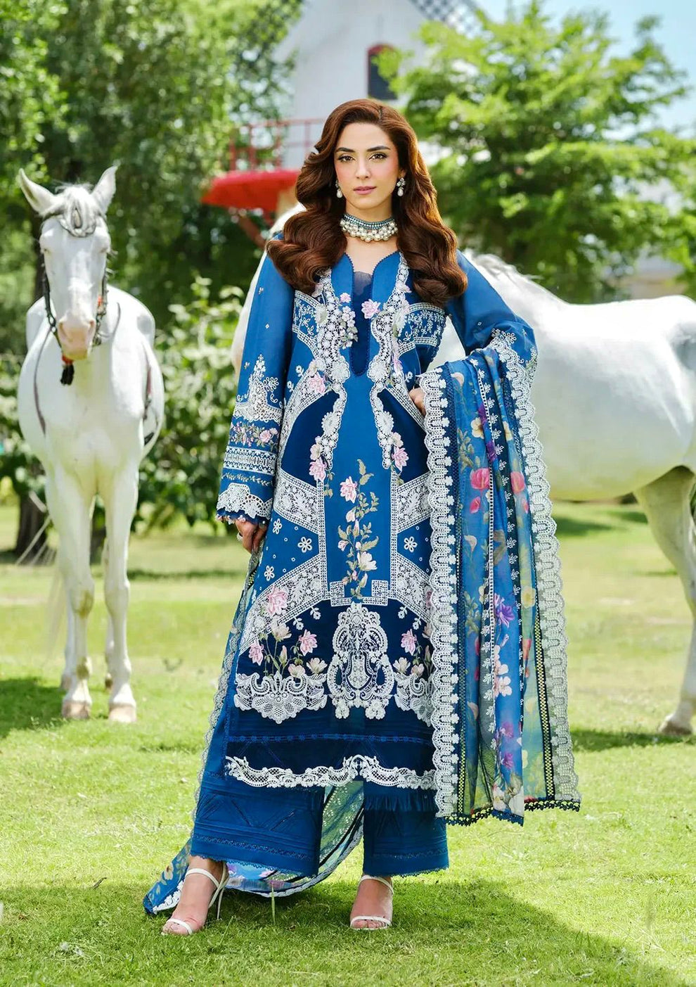 NOOR KHAS* 3pc Summer LAWN EMBROIDERED Collection