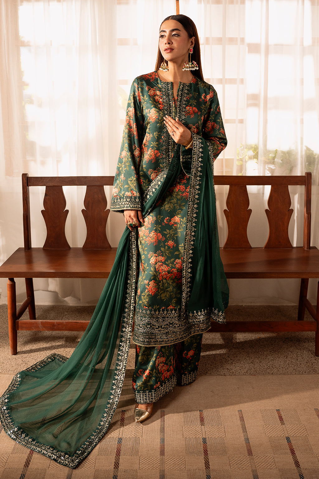 SHEENORA | OMAVI | UNSTITCHED SUMMER LAWN 3PC