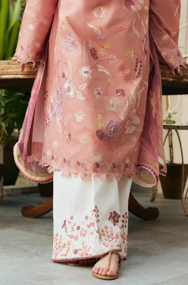 ZARA SHAHJAHAN 3PC LAWN EMBROIDERED UNSTITCHED COLLECTION