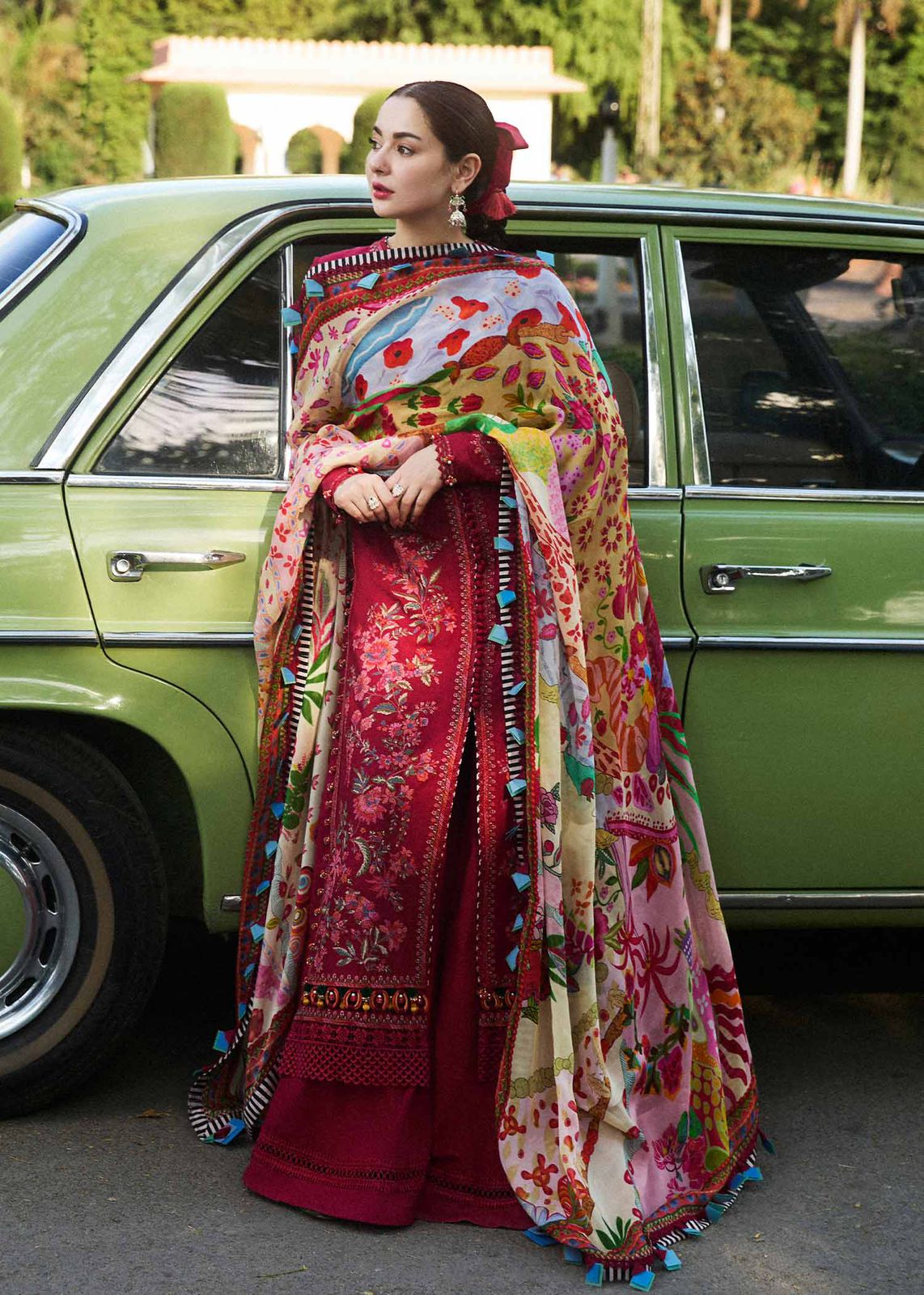 HUSSAIN REHAR LUXURY 3PCS HAVEY EMBROIDERY UNSTITCHED COLLECTION