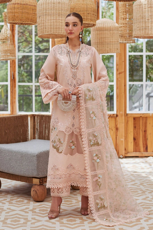 CRIMSON | DREAMY PEACH | UNSTITCHED LAWN 3PC