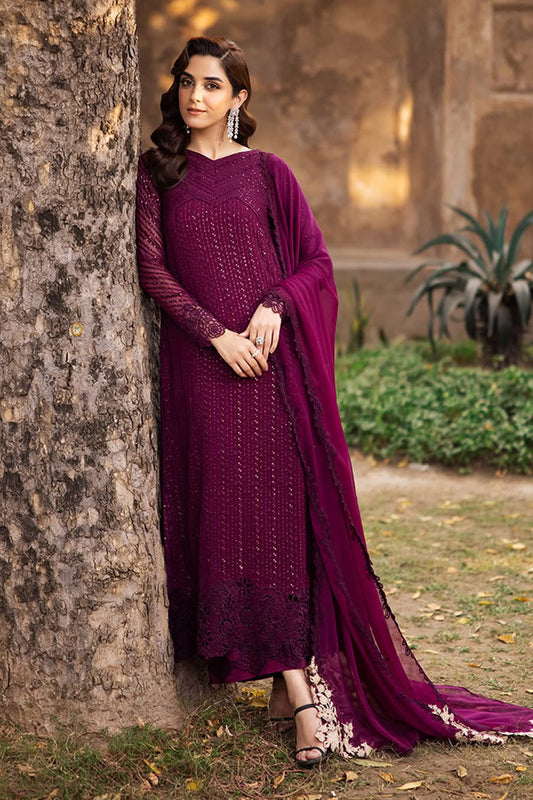 AZURE UNSTITCHED CHIFFON WEDDING AND PARTY WEAR COLLECTION